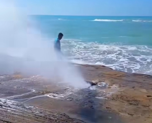 ab feshan bandar mogham آبفشان ساحل بندر مقام در غرب هرمزگان