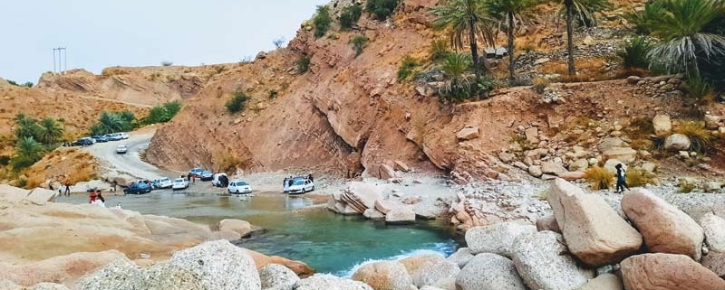 منطقه کوهستانی هماگ رودخانه سیاهو دره داماش هرمزگان بندرعباس