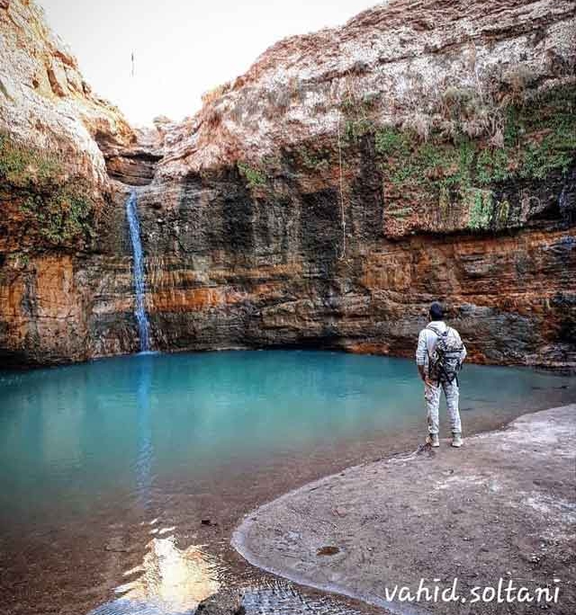 آبشار کشیت در کویر لوت کرمان