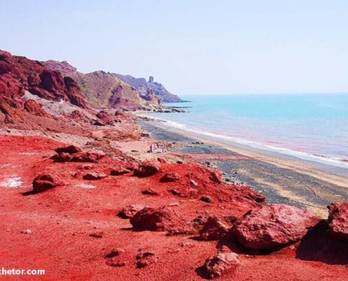 ساحل سرخ هرمز هرمزگان