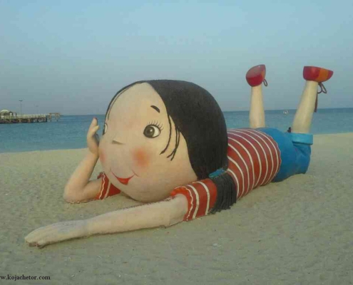 simorgh-beach-park-7 مجسمه ی جالب و جذاب در پارک ساحلی سیمرغ کیش
