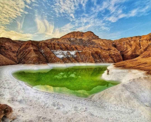 Garmsar-salt-lake دریاچه نمک گرمسار در استان سمنان