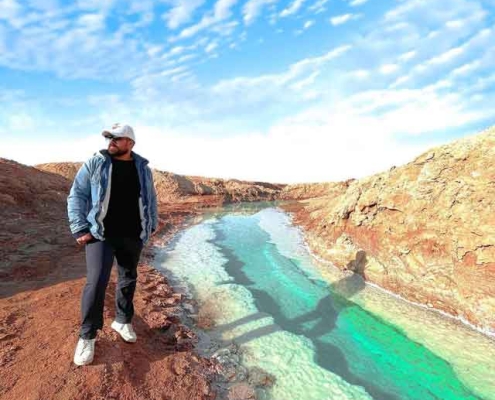 Garmsar-salt-river رودخانه نمک گرمسار