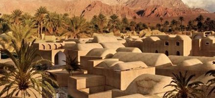 نمای خشتی و گلی از روستای اصفهک