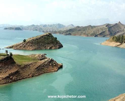shahiun-dam--dez-dam-lake-dezful دریاچه و جزیره شهیون
