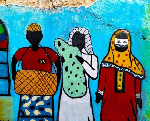 mobin_karvandi_-kuche-nane-masumeh نقاشی های رنگارنگ کوچه ننه معصومه بوشهر