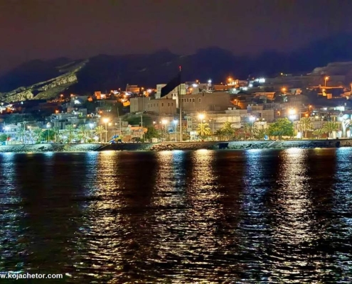 بندر سیراف در شب