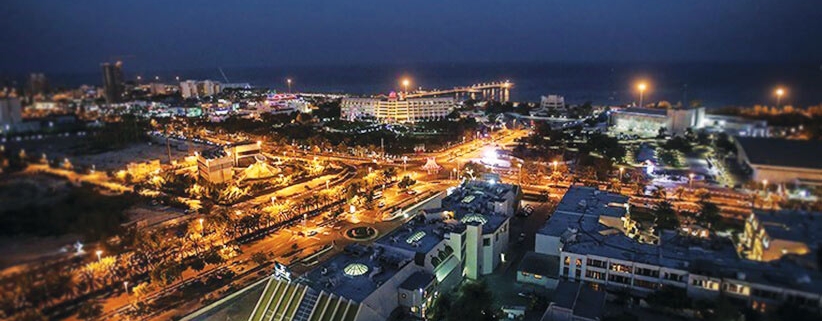 جزیره کیش در شب