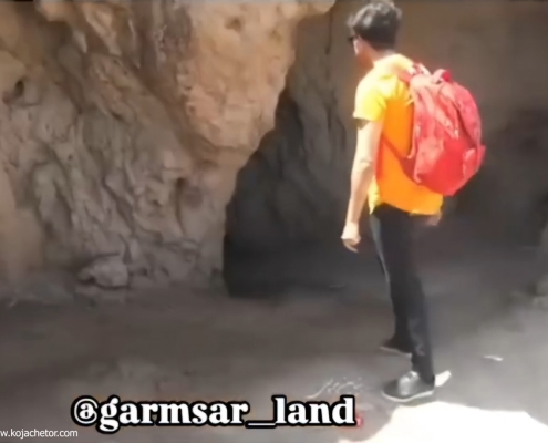 gholabad-hill---garmsar-(1) غارها و گودال های موجود در تپه غول آباد