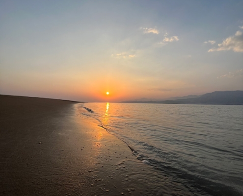 غروب آفتاب و جزر و مد جزیره وارمی