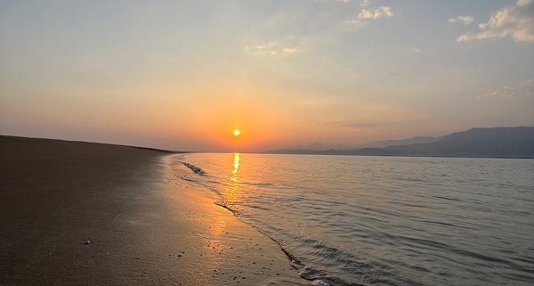 غروب آفتاب و جزر و مد جزیره وارمی