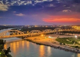 پل کارون پل سفید استان خوزستان اهواز