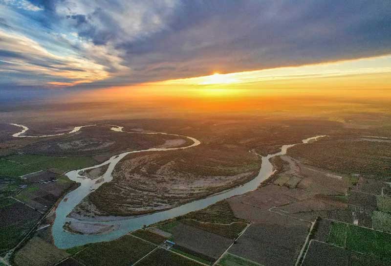 karkheh-river رودخانه کرخه از جاذبه های گردشگری شوش