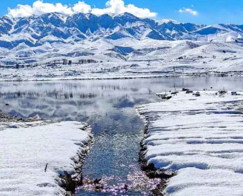namrood-dam-7 دریاچه سد نمرود فیروزکوه در زمستان