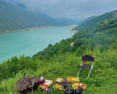 تفریح در سد سلیمان تنگه ساری